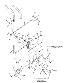 Control Group - Left Hand Diagram and Parts List for 107280060-7800753SN 2011 Briggs and Stratton Lawn Tractor Accessories